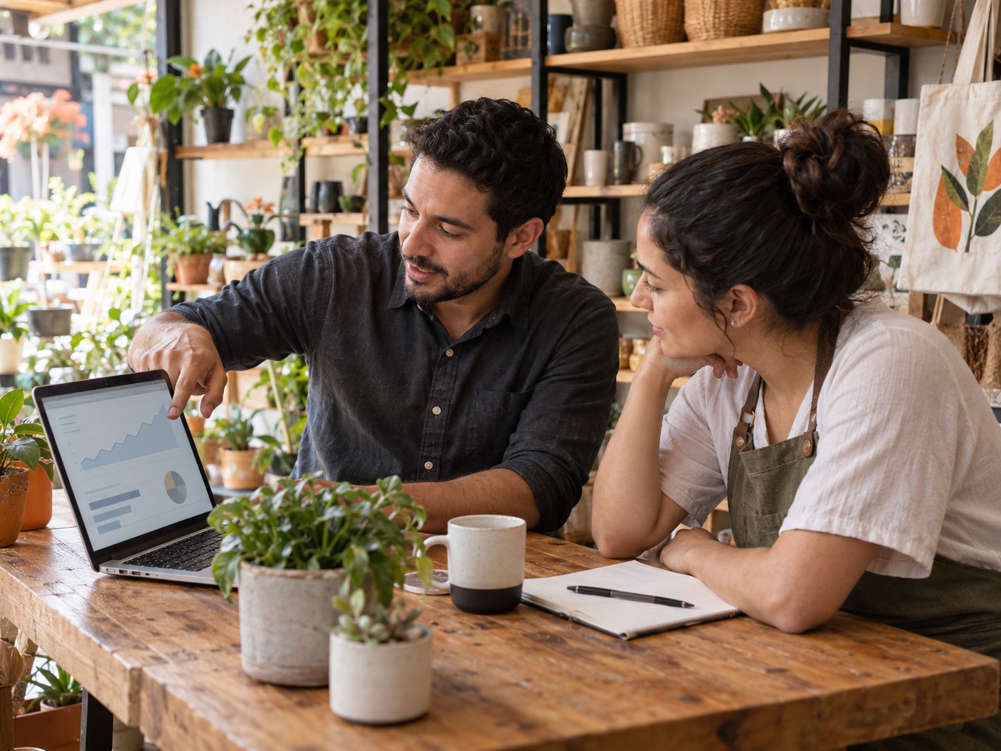 Equipo revisando con una empresa los resultados y próximos ajustes de una estrategia SEO
